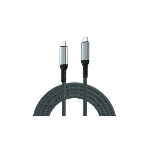 Cable Ewent Usb 4 Gen3 Tipo-C/M A Tipo-C/M Fabric 2m Blanco/Negro | Quonty.com | EC1072