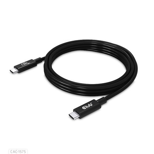 Cable Usb Club 3d Ubs-C Con Certificado Usb-If 4k 60hz 20gbps Pd 240w Epr M/M 2m | Quonty.com | CAC-1575