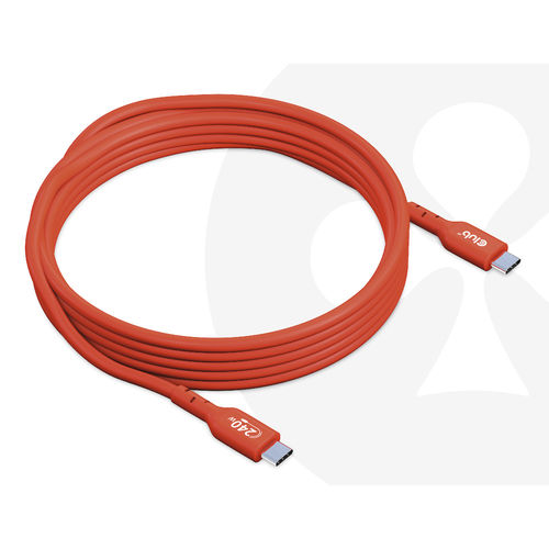 Cable Usb Club 3d Usb-C Con Certificación Usb-If 480mb Pd 240w Epr M/M 3m | Quonty.com | CAC-1513