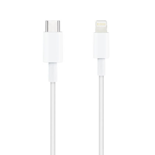 Cable Usb Nano Cable Ligthning A Usb-C 1.0m Blanco | Quonty.com | 10.10.0601