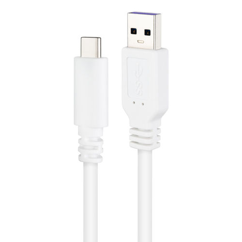 Cable Usb Nano Cable Usb2.0 Usb-C/M - A/M 1.5m Blanco | Quonty.com | 10.01.2101-L150-W