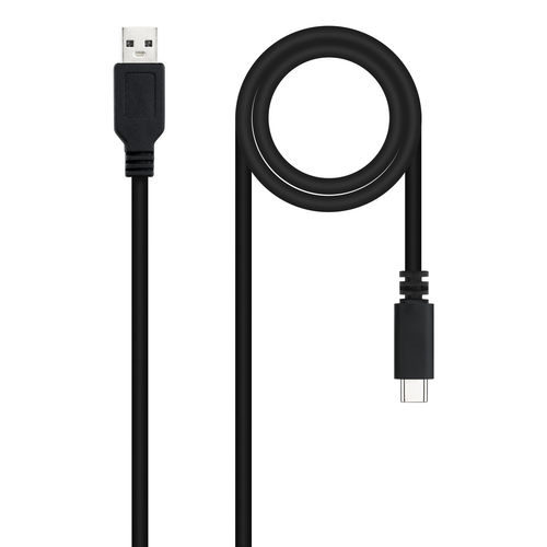 Cable Usb Nano Cable Usb2.0 Usb-C/M - A/M 1.5m Negro | Quonty.com | 10.01.2101-L150