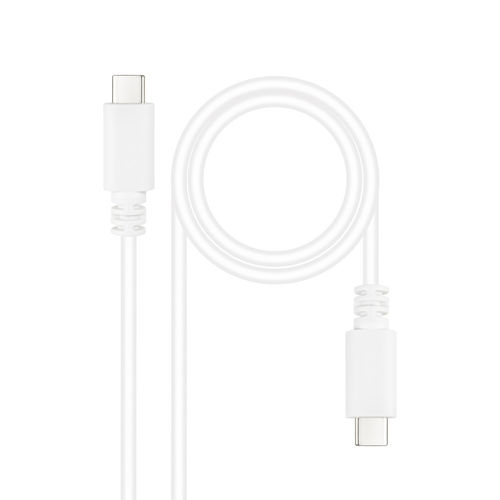 Cable Usb Nano Cable Usb2.0 Usb-C/M - Usb-C/M 3a 1.5m Blanco | Quonty.com | 10.01.2301-L150-W