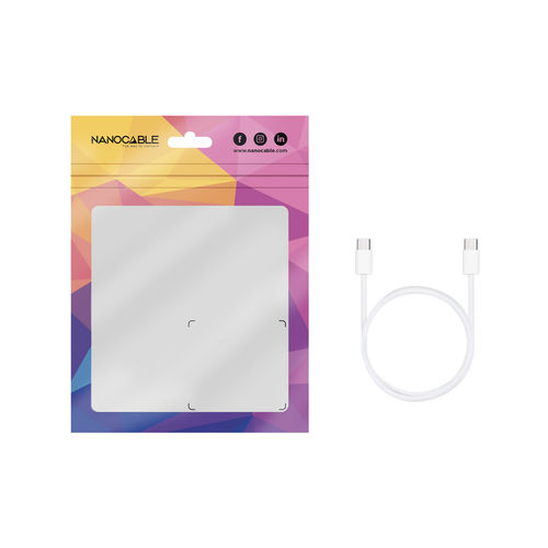 Cable Usb Nano Cable Usb2.0 Usb-C/M - Usb-C/M 3a 2.0m Blanco | Quonty.com | 10.01.6002-CO