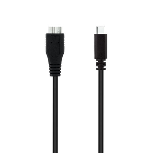 Cable Usb Nano Cable Usb3.0 Usb-C/M-Micro B/M 1.0m Negro | Quonty.com | 10.01.1201-BK
