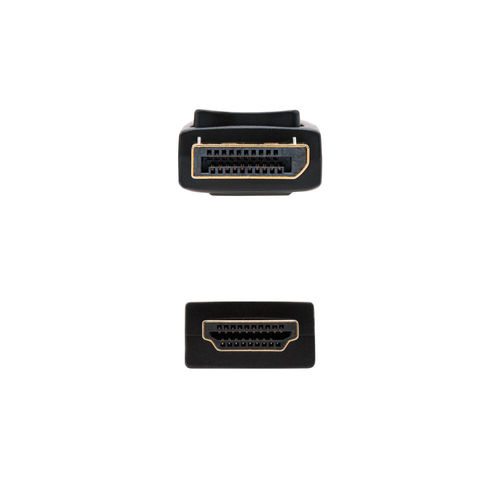 Cable Video Nano Cable Displayport A Hdmi Dp/M - Hdmi/M 1,5m Negro | Quonty.com | 10.15.4301-L150