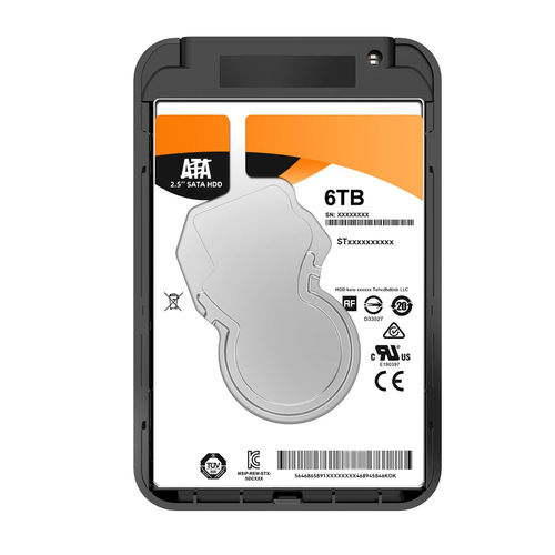 Caja Hdd Aisens Ase-2521b 2.5'' Sata Usb3.0/3.1 9,5mm Gen1 Negra | Quonty.com | ASE-2521B