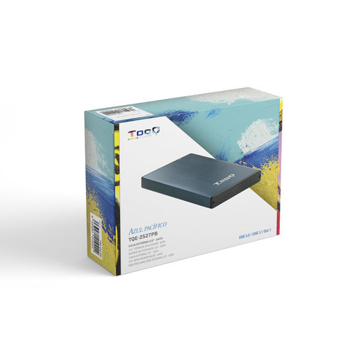Caja Hdd/Ssd Tooq Tqe-2527pb 2.5&Quot; Sata Usb3.0 Azul | Quonty.com | TQE-2527PB