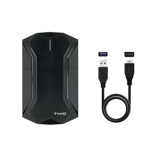 Caja Hdd/Ssd Tooq Tqe-2599rgb 2.5&Quot; Sata Usb3.1 Negra Rgb Gaming | Quonty.com | TQE-2599RGB