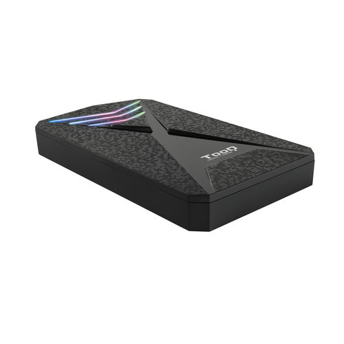 Caja Hdd Tooq Gaming Tqe-2550rgb 2.5'' Sata Usb3.0/3.1 9,5mm Gen1 Negra Rgb | Quonty.com | TQE-2550RGB