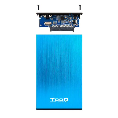 Caja Hdd Tooq Tqe-2527bl 2.5'' Sata Usb3.0/3.1 9,5mm Gen1 Azul | Quonty.com | TQE-2527BL