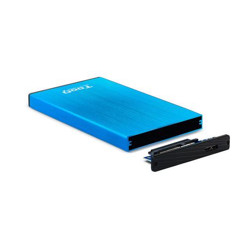 Caja Hdd Tooq Tqe-2527bl 2.5'' Sata Usb3.0/3.1 9,5mm Gen1 Azul | Quonty.com | TQE-2527BL