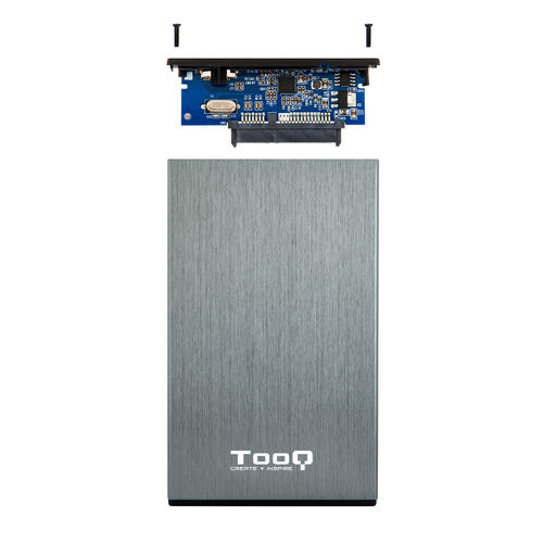 Caja Hdd Tooq Tqe-2527g 2.5'' Sata Usb3.0/3.1 9,5mm Gen1 Gris | Quonty.com | TQE-2527G