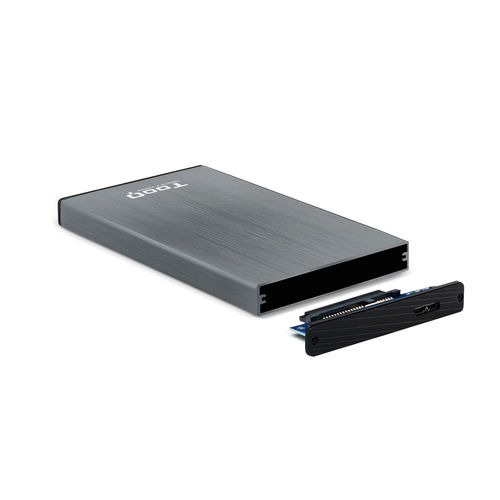 Caja Hdd Tooq Tqe-2527g 2.5'' Sata Usb3.0/3.1 9,5mm Gen1 Gris | Quonty.com | TQE-2527G