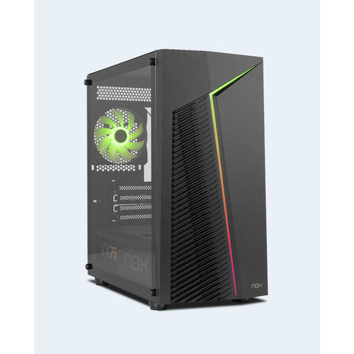 Caja Minitorre/Micro-Atx Nox Infinity Zeta S/Fuente Usb3.0 Negra Rgb | Quonty.com | NXINFTYZETA