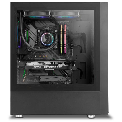 Caja Semitorre/Atx Nox Hummer Blaster S/Fuente Usb3.0 Negra Argb C/Ventana | Quonty.com | NXHUMMERBLASTER