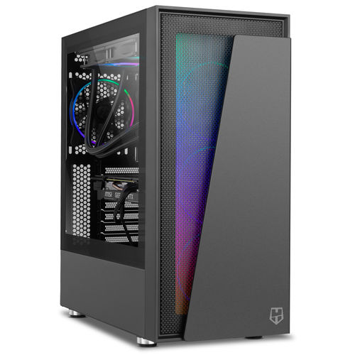 Caja Semitorre/Atx Nox Hummer Blaster S/Fuente Usb3.0 Negra Argb C/Ventana | Quonty.com | NXHUMMERBLASTER