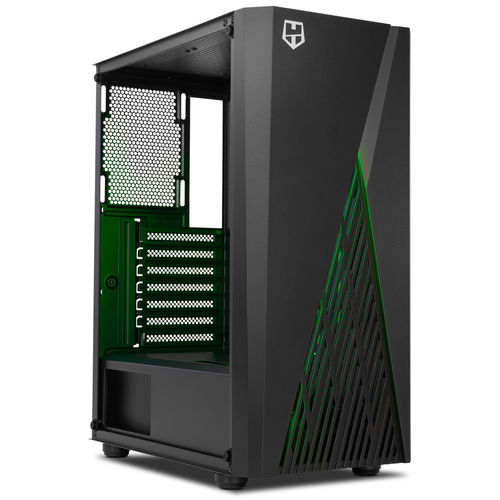 Caja Semitorre/Atx Nox Hummer Frost S/Fuente Usb3.0 Negra Argb Rainbow C/Ventana | Quonty.com | NXHUMMERFROST