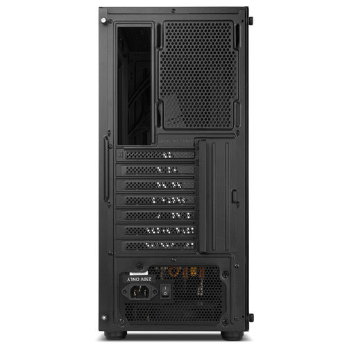 Caja Semitorre/Atx Nox Hummer Frost S/Fuente Usb3.0 Negra Argb Rainbow C/Ventana | Quonty.com | NXHUMMERFROST