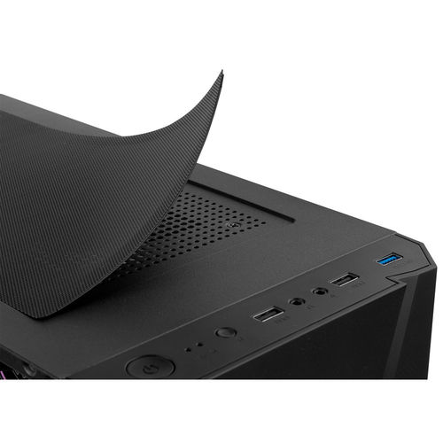 Caja Semitorre/Atx Nox Hummer Frost S/Fuente Usb3.0 Negra Argb Rainbow C/Ventana | Quonty.com | NXHUMMERFROST