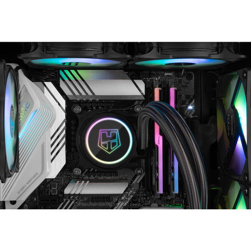 Caja Semitorre/Atx Nox Hummer Frost S/Fuente Usb3.0 Negra Argb Rainbow C/Ventana | Quonty.com | NXHUMMERFROST