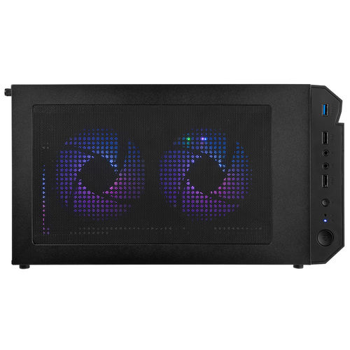 Caja Semitorre/Atx Nox Hummer Frost S/Fuente Usb3.0 Negra Argb Rainbow C/Ventana | Quonty.com | NXHUMMERFROST