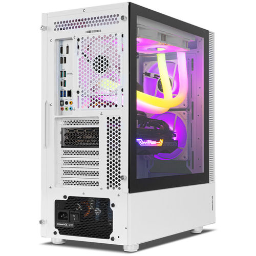 Caja Semitorre/Atx Nox Hummer Nemesis S/Fuente Usb3.0 Blanca Argb C/Ventana | Quonty.com | NXHUMMERNMSSWH