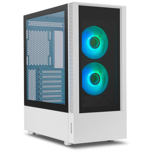 Caja Semitorre/Atx Nox Hummer Nemesis S/Fuente Usb3.0 Blanca Argb C/Ventana | Quonty.com | NXHUMMERNMSSWH