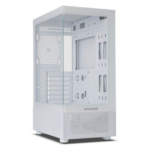 Caja Semitorre/Atx Nox Hummer Vision S/Fuente Usb3.0 Blanca Argb C/Ventana | Quonty.com | NXHUMMERVSNWH