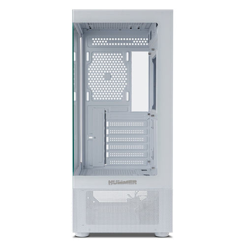 Caja Semitorre/Atx Nox Hummer Vision S/Fuente Usb3.0 Blanca Argb C/Ventana | Quonty.com | NXHUMMERVSNWH