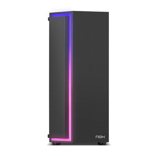 Caja Semitorre/Atx Nox Infinity Gamma S/Fuente Usb3.0 Negra A-Rgb C/Ventana | Quonty.com | NXINFTYGAMMA