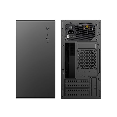 Caja Semitorre/Micro-Atx Coolbox M640c 500w Usb-C Negra | Quonty.com | COO-PCM640C-1