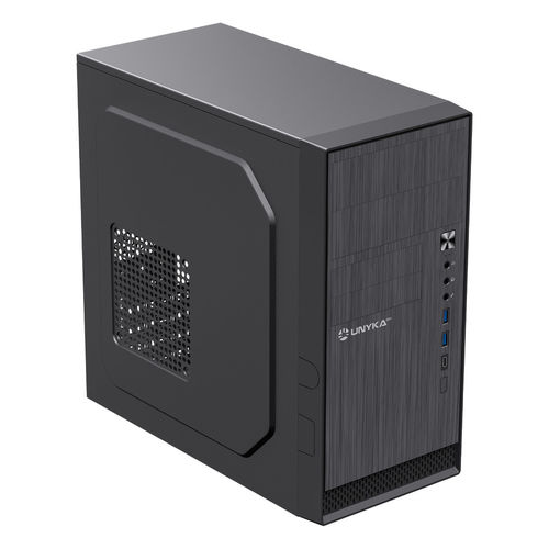 Caja Semitorre/Micro-Atx Unyka Aero C12 V2 S/Fuente Usb3.0 Negra | Quonty.com | UK52110V2