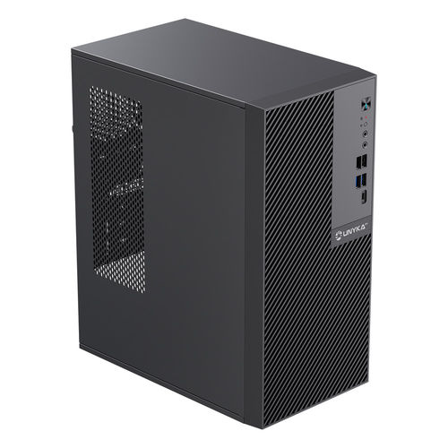 Caja Semitorre/Micro-Atx Unyka Numen S/Fuente Usb3.0 Typec Negra | Quonty.com | UK52115