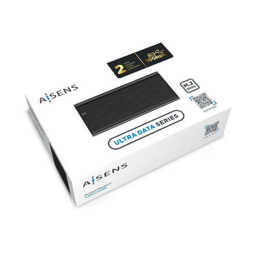 Caja Ssd Aisens M.2 Asm2-008b Usb3.2 Gen2 Nfgg/Nvme Negra | Quonty.com | ASM2-008B