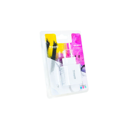 Cargador Usb Pared Tooq Tqwc-2sc04wt 20w Usb-C/ Usb-A Blanco | Quonty.com | TQWC-2SC04WT