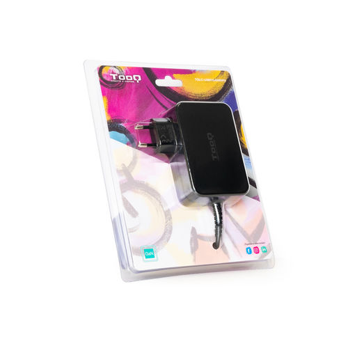 Cargador Tooq 90w Usb-C Pd 1.8m Para Portatil Negro | Quonty.com | TQLC-USBCGAN90PD