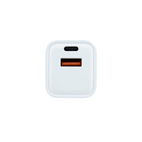 Cargador Usb Pared Coolbox Gan 20w Usb-C/Usb-A Qc3.0 Blanco | Quonty.com | COO-CUP-20CA