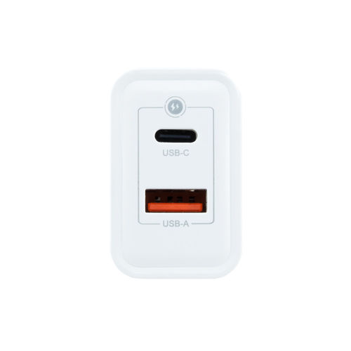 Cargador Usb Pared Coolbox Gan 30w Usb-C/Usb-A Qc3.0 Blanco | Quonty.com | COO-CUP-30CA