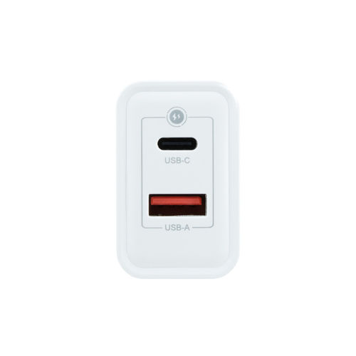 Cargador Usb Pared Coolbox Gan 45w Usb-C/Usb-A Qc3.0 Blanco | Quonty.com | COO-CUP-45CA