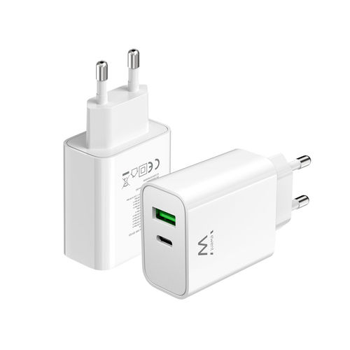 Cargador Usb Pared Ewent Ew1325 Usb-C/Usb-A 30w Blanco | Quonty.com | EW1325