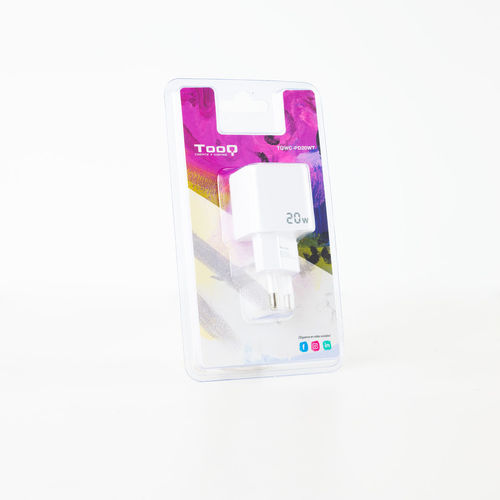 Cargador Usb Pared Tooq Tqwc-Pd20wt Usb-C/Pd 20w Blanco | Quonty.com | TQWC-PD20WT