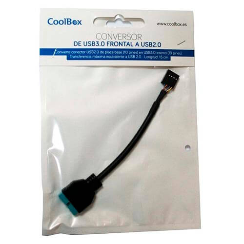 Cable Usb Conversor Coolbox Usb2.0 Interno Usb3.0 Frontal | Quonty.com | COO-CONU2U3I