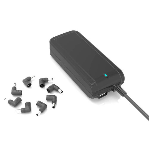 Cargador Automatico Coolbox 90w 14 Puntas Y Usb2.1a | Quonty.com | FALCOONB90U