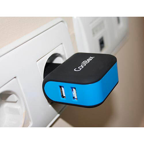 Cargador Pared Coolbox Rt-2 2usb | Quonty.com | COO-RT2U