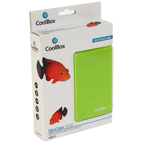 Caja Hdd Coolbox Scg2542 2.5&Quot; Sata Usb2.0 Verde | Quonty.com | COO-SCG2542-4