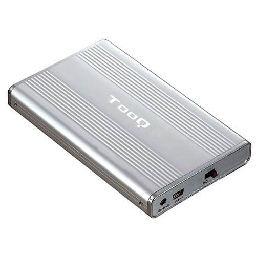 Caja Hdd Tooq Tqe-2512 2.5'' Ide/Sata Usb2.0 Plata | Quonty.com | TQE-2512