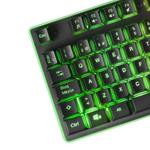 Combo Teclado/Raton/Alfombrilla Mars Gaming Mcpxbes Gaming Usb Rgb Negro | Quonty.com | MCPXBES