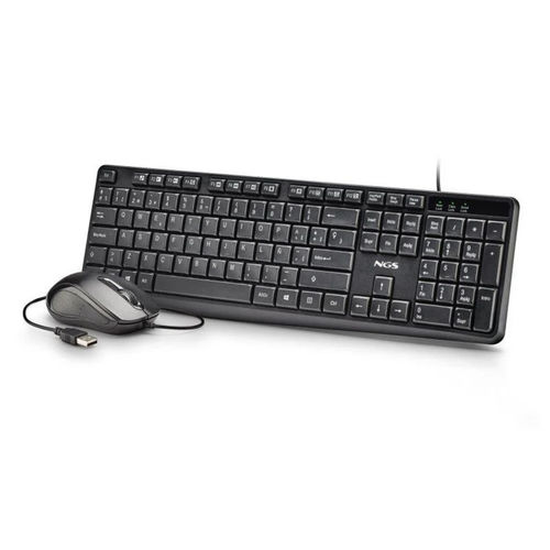 Combo Teclado/Raton Ngs Cocoa Kit V2 Usb Negro | Quonty.com | COCOAKITV2