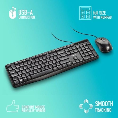 Combo Teclado/Raton Ngs Cocoa Kit V2 Usb Negro | Quonty.com | COCOAKITV2